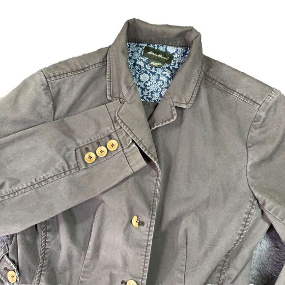 Eddie Bauer Jacket Womens M/L Beige Field Safari Hike‎ Old Money Vintage *Read - Picture 1 of 9